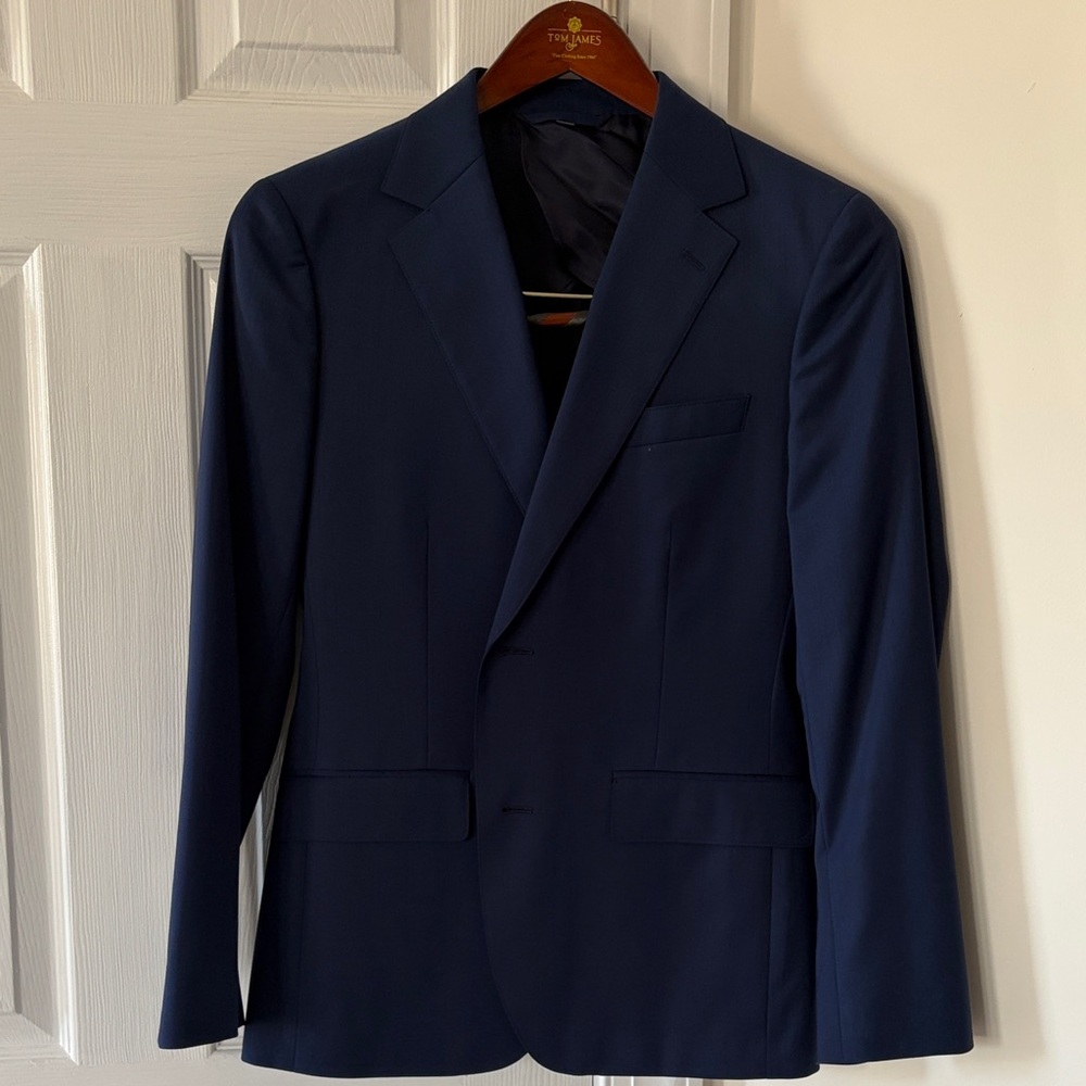 Bonobos Men's Slim Fit Navy Blazer Size 38s